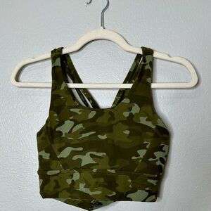 BuffBunny Olive Camo Sports Bra